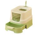 Enclosed Top-Entry Cat Litter Box with Scoop G8348