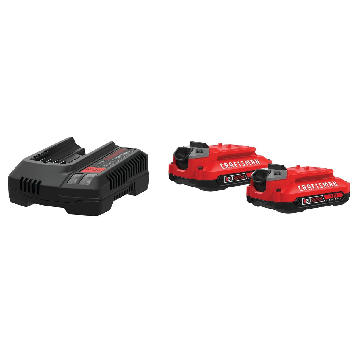 2Ah Lithium Ion Battery 2-Pack and Charger Starter Kit Q801