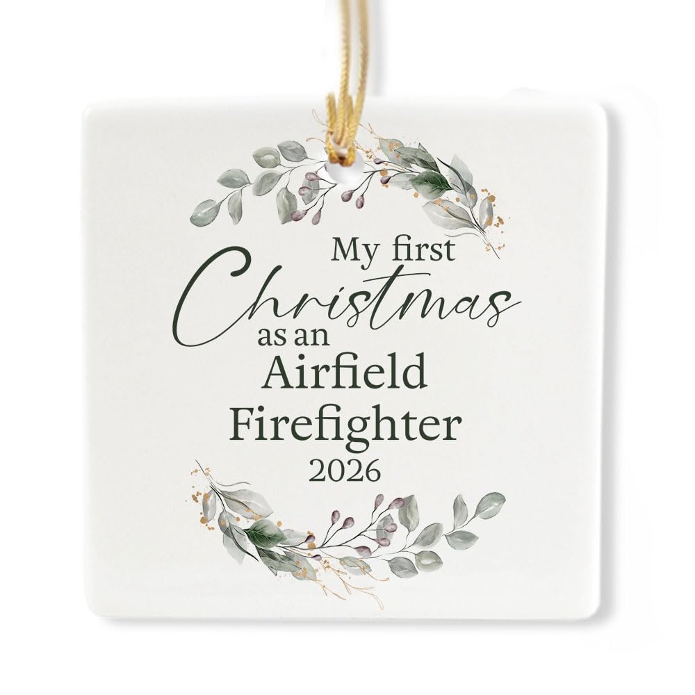 Ceramic 3-inch Square-Shaped Ornament S3706