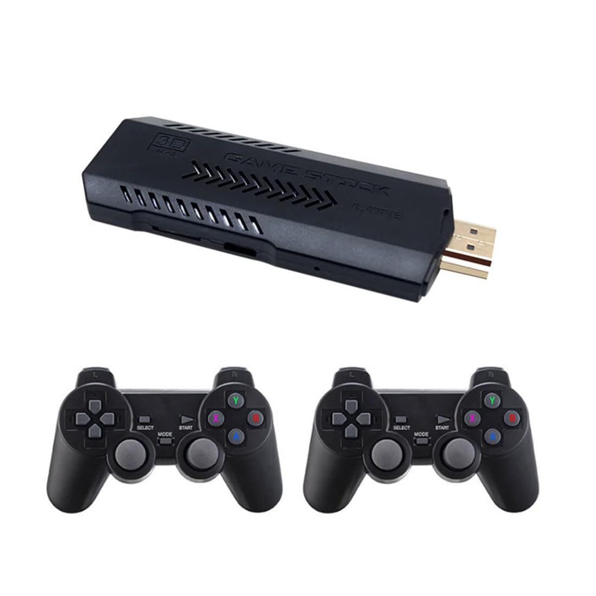 4K Retro Game Stick with 2 Wireless Controllers 64GB H640755