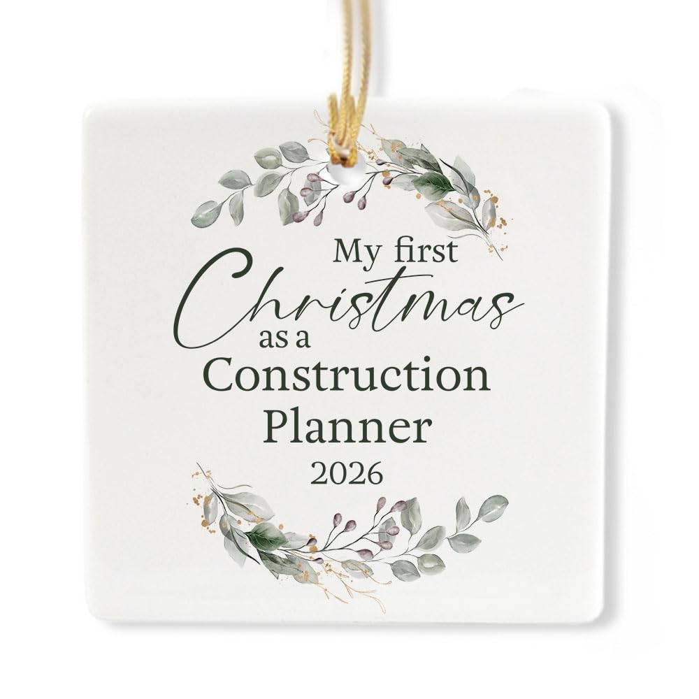Ceramic 3-inch Square-Shaped Ornament V893
