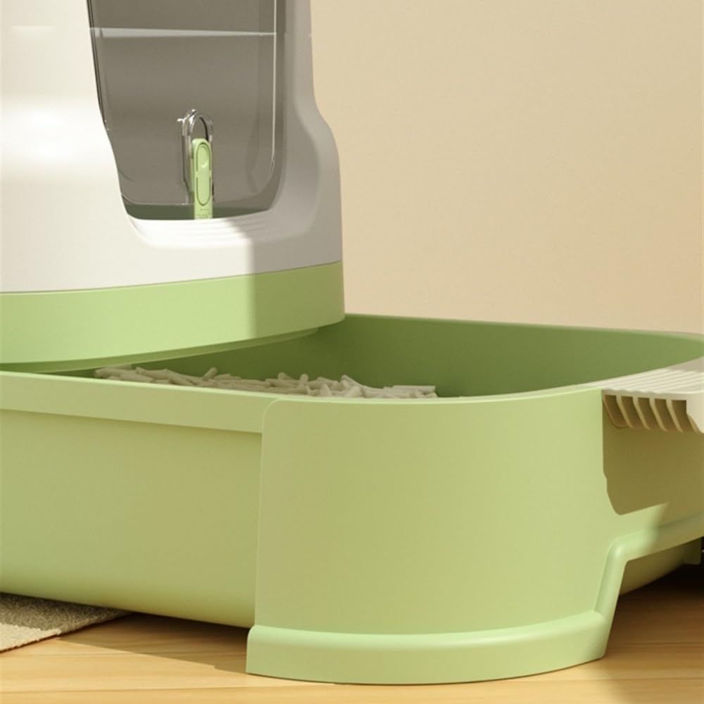 Enclosed Top-Entry Cat Litter Box with Scoop G8348