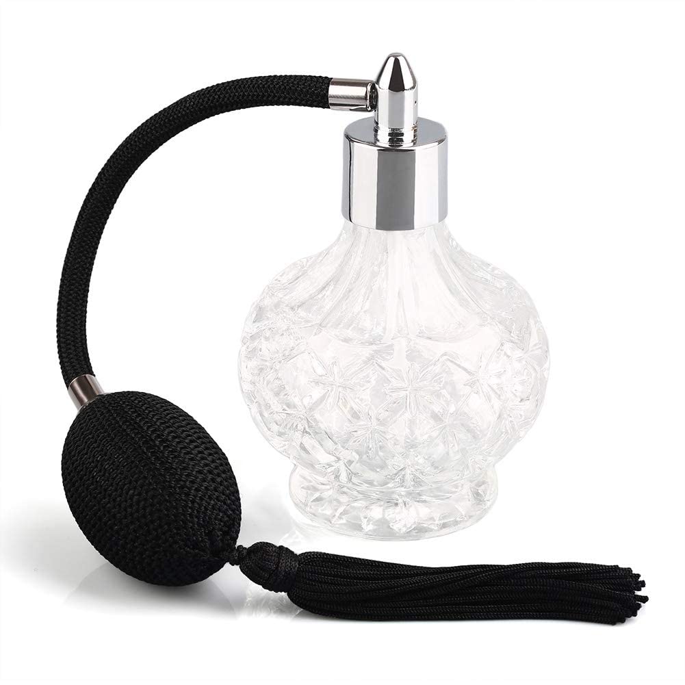 80ml Clear Crystal Vintage Style Perfume Bottle P9870
