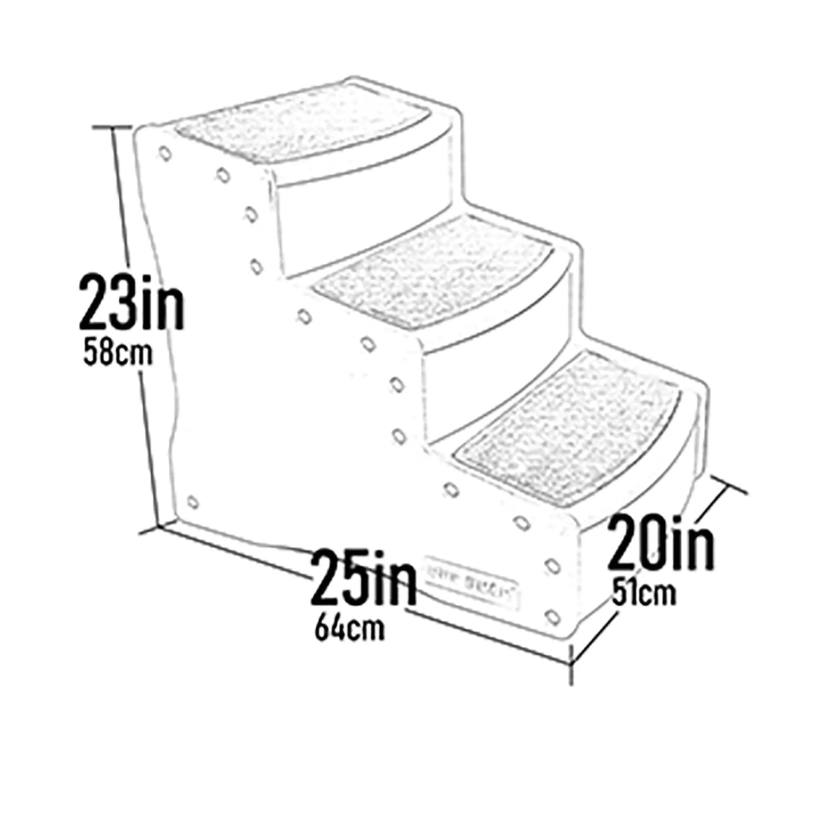 Extra Wide Pet Stairs N860