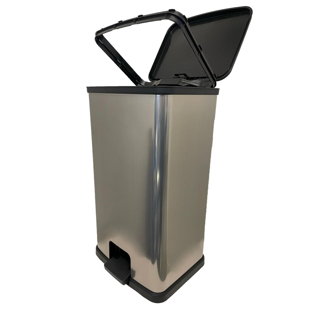 13 Gal Stainless Silver Step Trash Can L86467