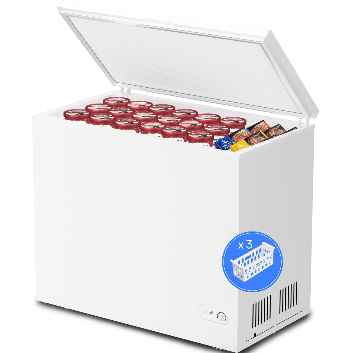 7.0 Cubic Feet White Chest Freezer J28222