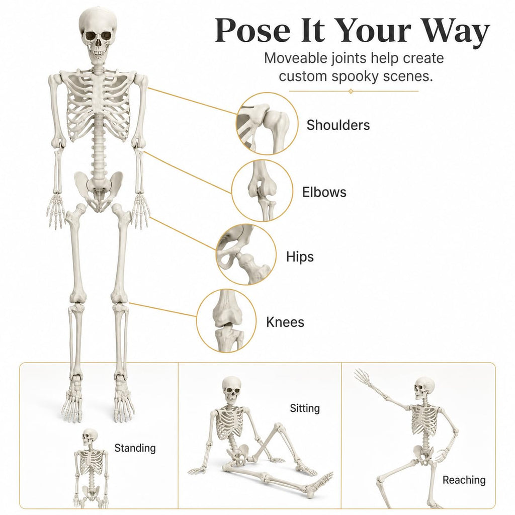5.4 FT Poseable Skeleton P20656