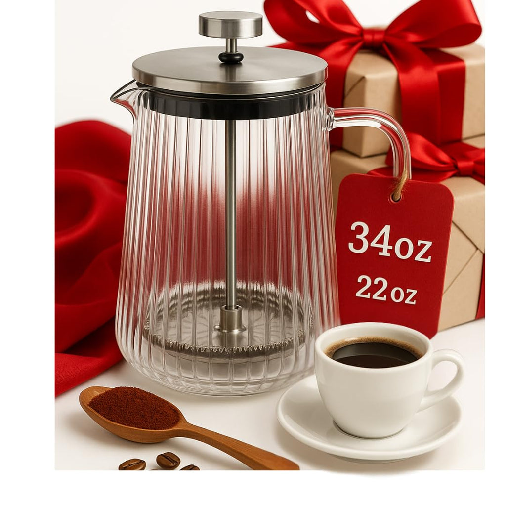 Glass French Press Coffee Maker 34oz B3439
