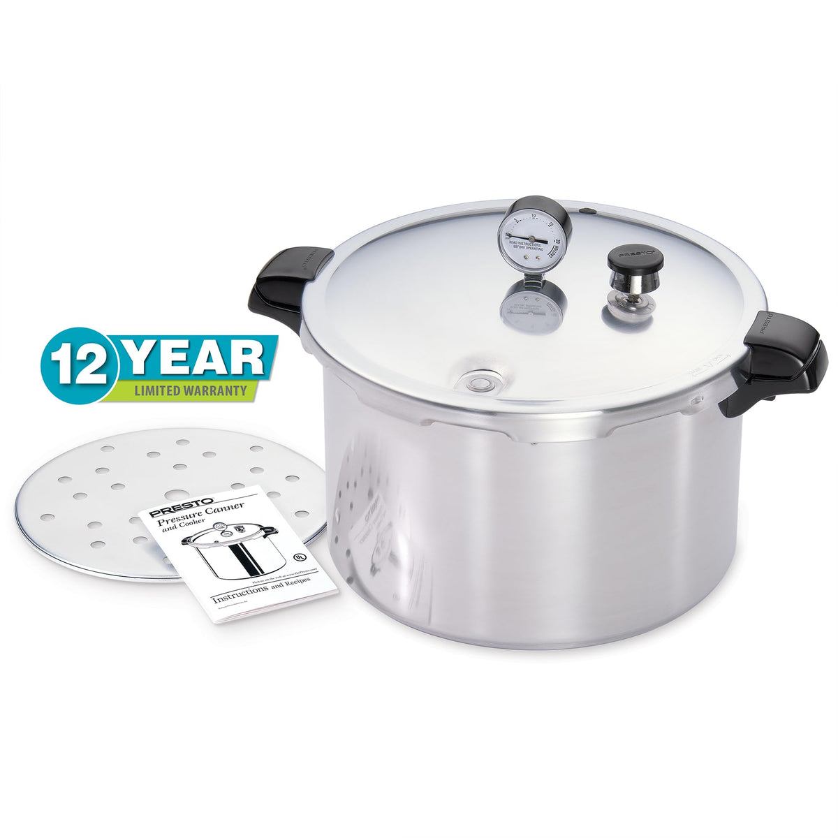 16-Quart Aluminum Pressure Canner and Cooker V863292