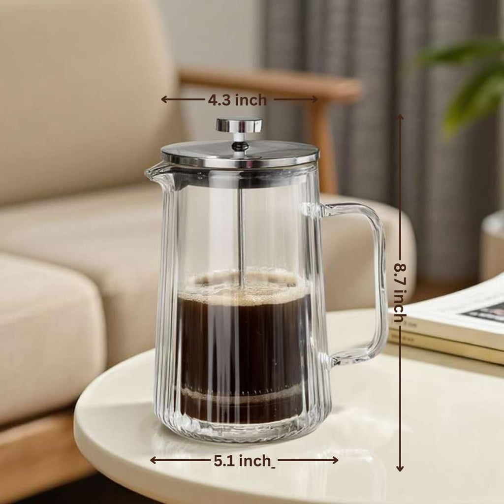 Glass French Press Coffee Maker 34oz B3439