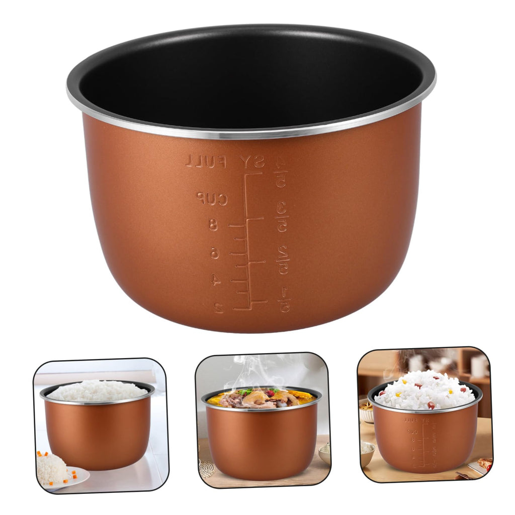Non Stick Electric Cooker Inner Pot Aluminum Alloy Brown R190045