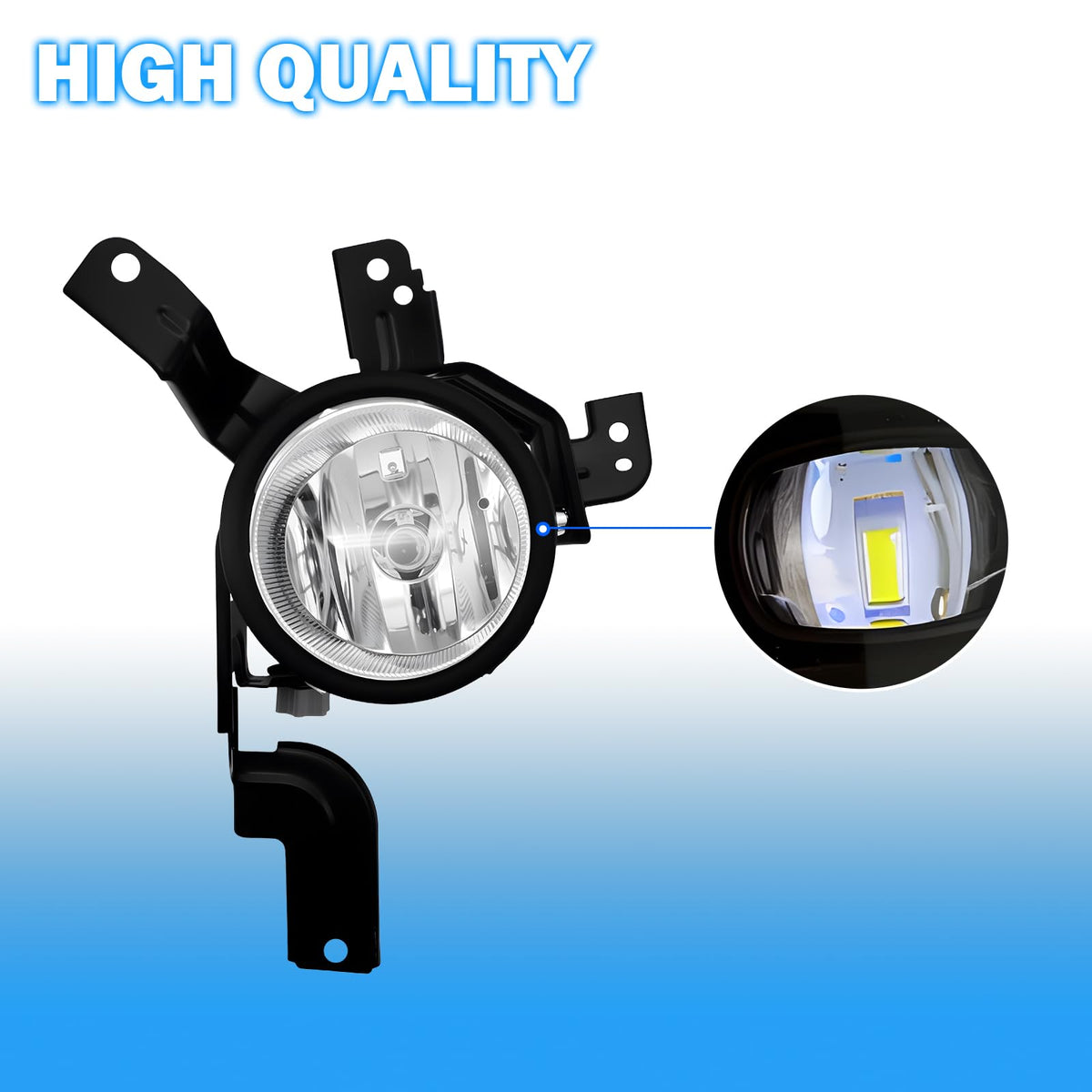 Driving Fog Lights with H11 12V 55W Halogen Bulbs & Switch and Wiring Kit Y348613