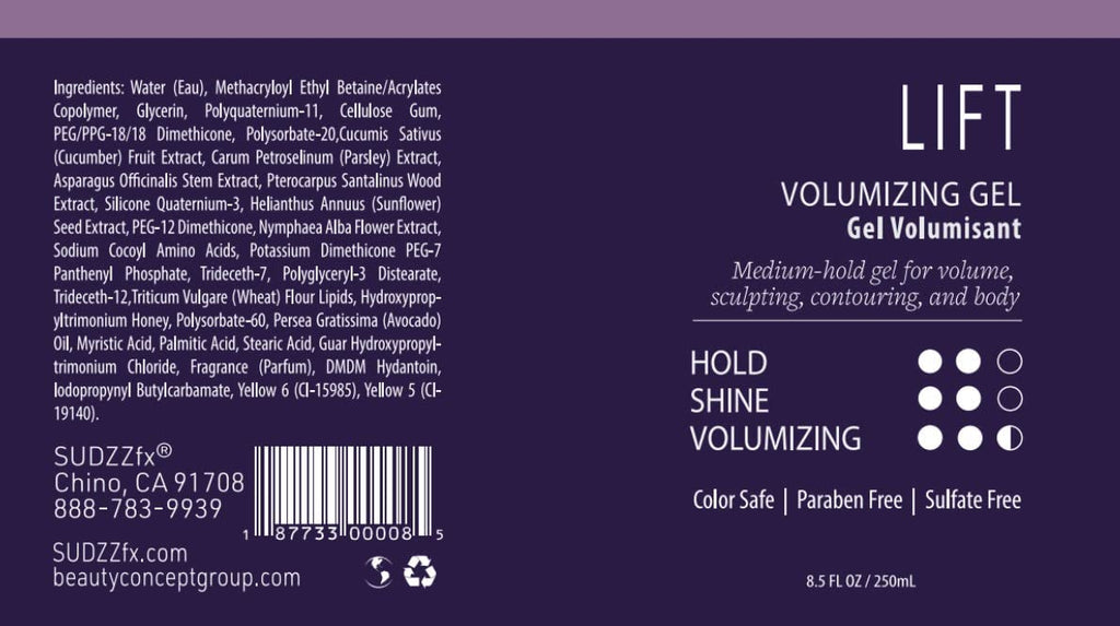 Volumizing Hair Gel, 8.5 Fl Oz N6467