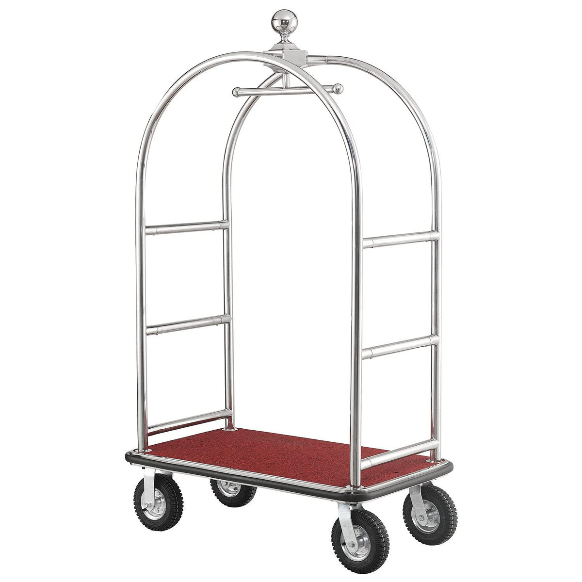 Silver Stainless Steel Bellman Cart Q8269
