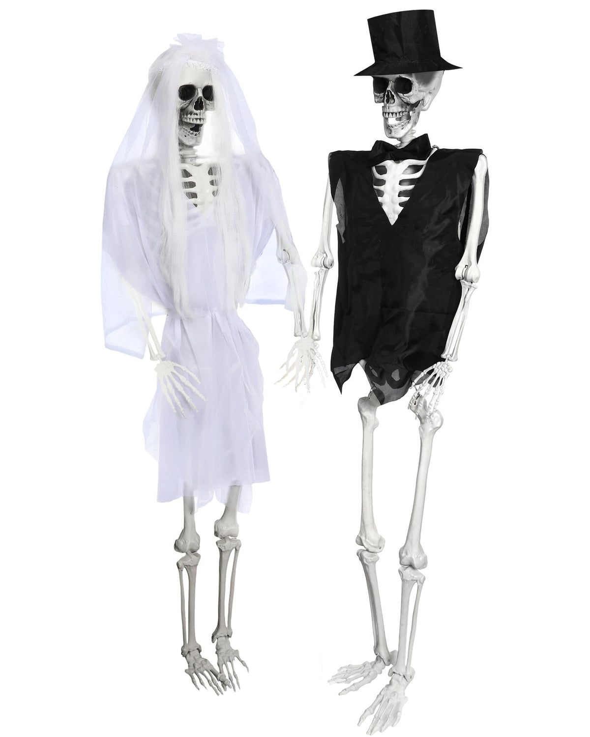 2 Set 5.4 Ft Posable Skeleton Decor S935716