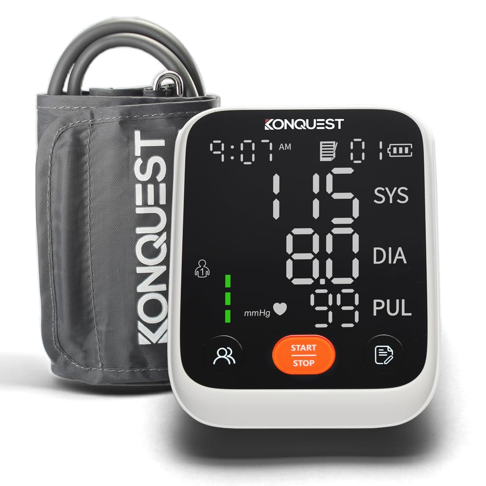 Upper Arm Blood Pressure Monitor with Adjustable Cuff V631