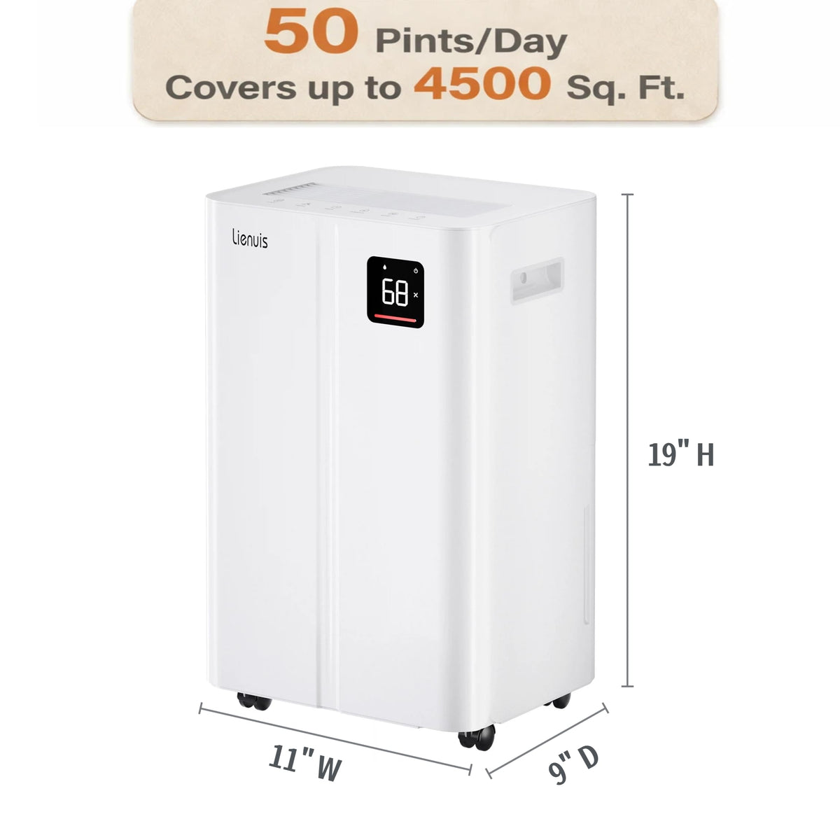50 Pint Dehumidifier with Continuous Drain T528