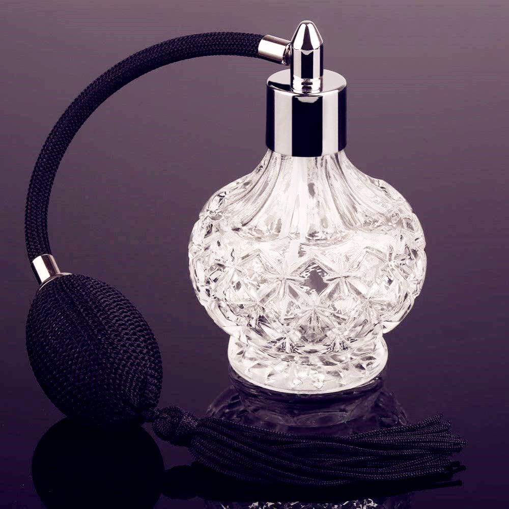 80ml Clear Crystal Vintage Style Perfume Bottle P9870