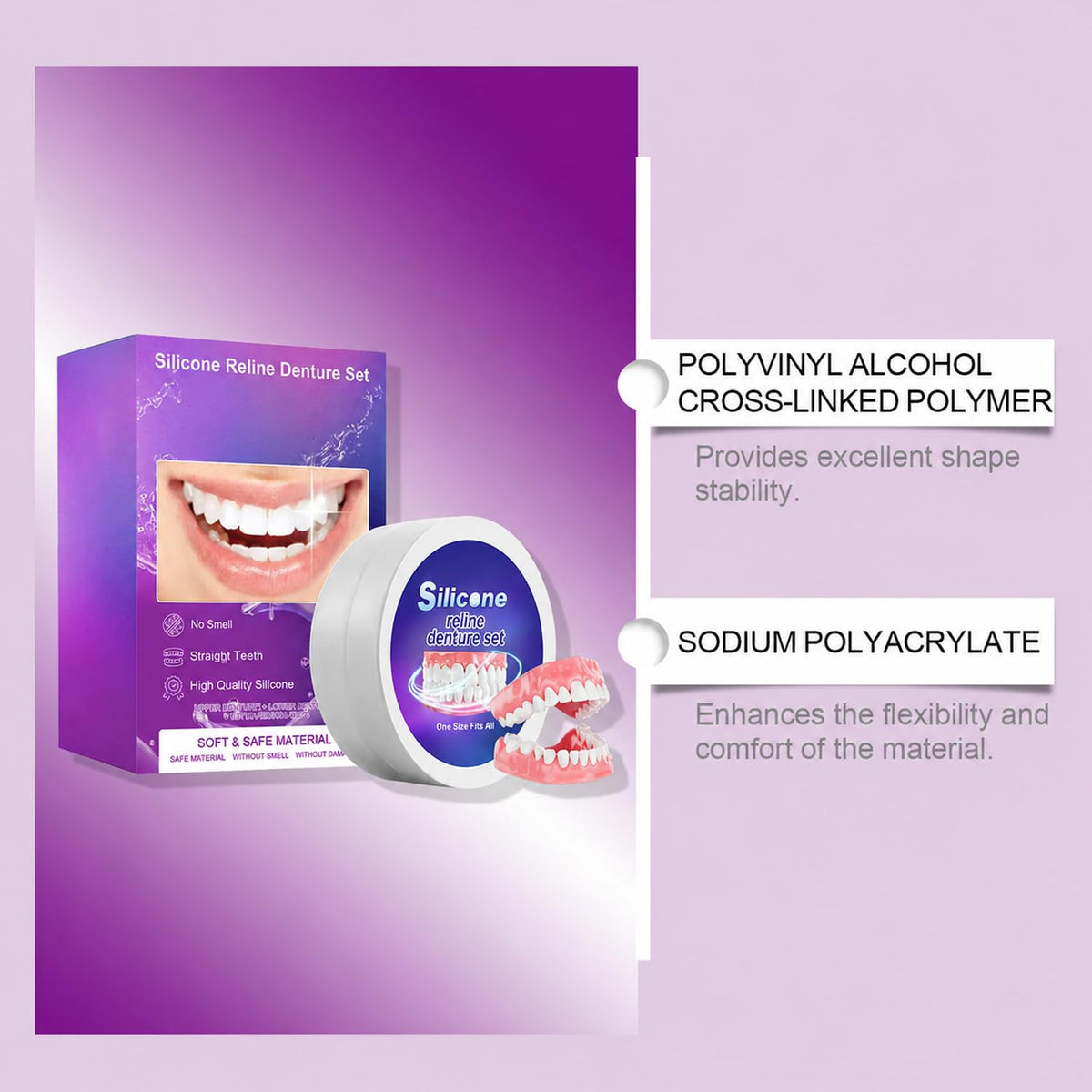 Silicone Denture Set R553
