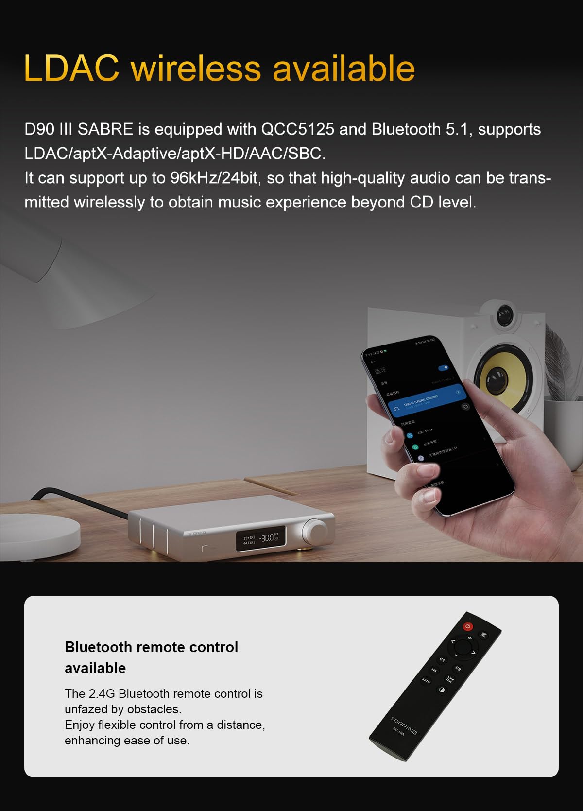 Black Desktop DAC Preamp N8324