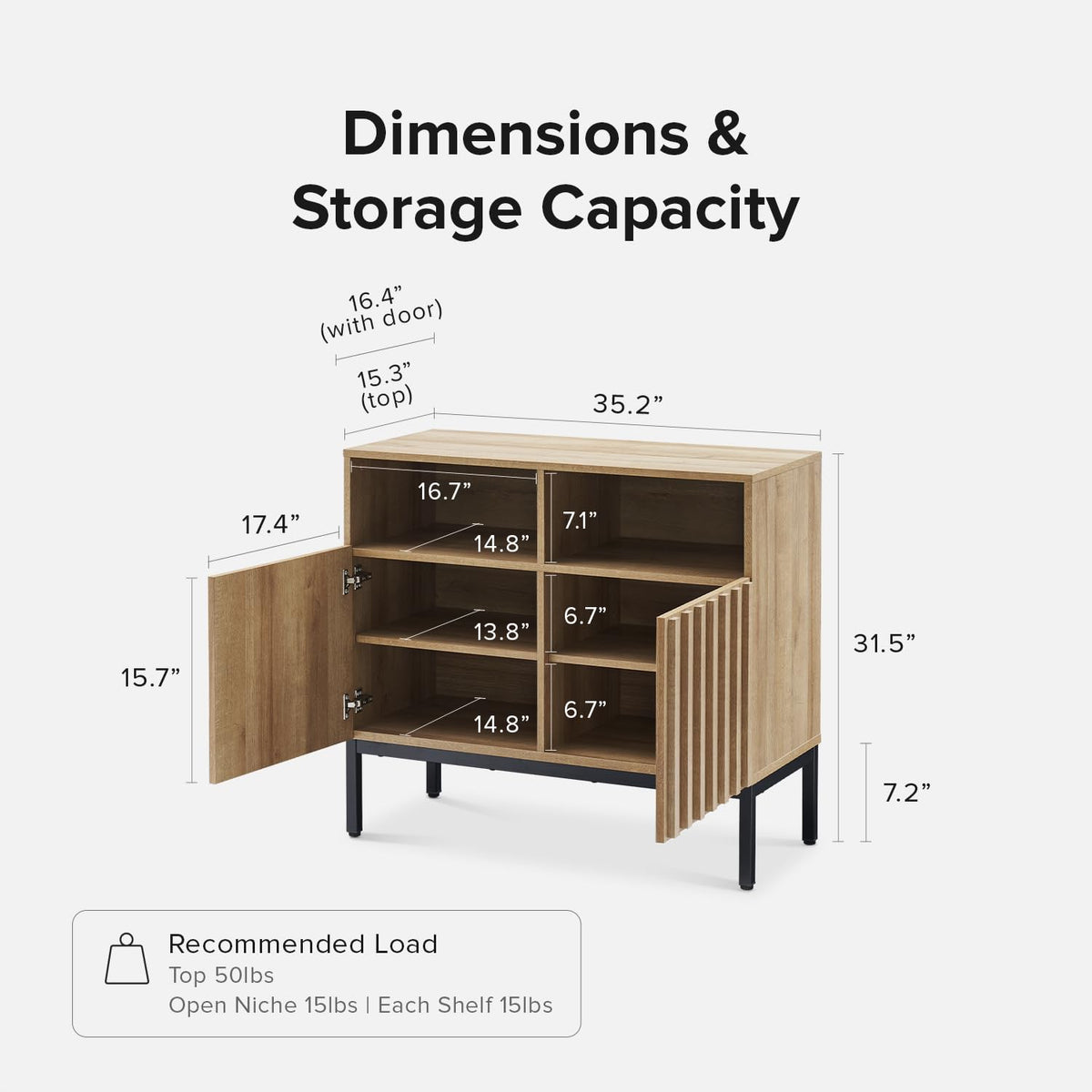 Oak Storage Cabinet Sideboard G994040