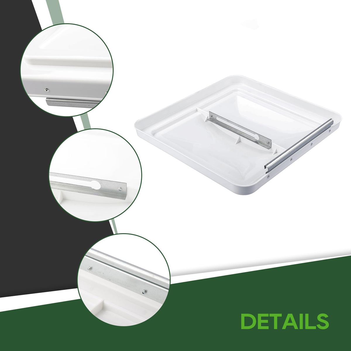 2 Pack 14 Inch White RV Roof Vent Cover Q366