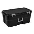 Black 22Gal Wheeled Lockable Storage Footlocker Z728
