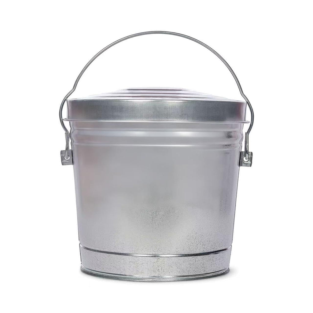 6 Gal Galvanized Steel Can with Locking Lid N613