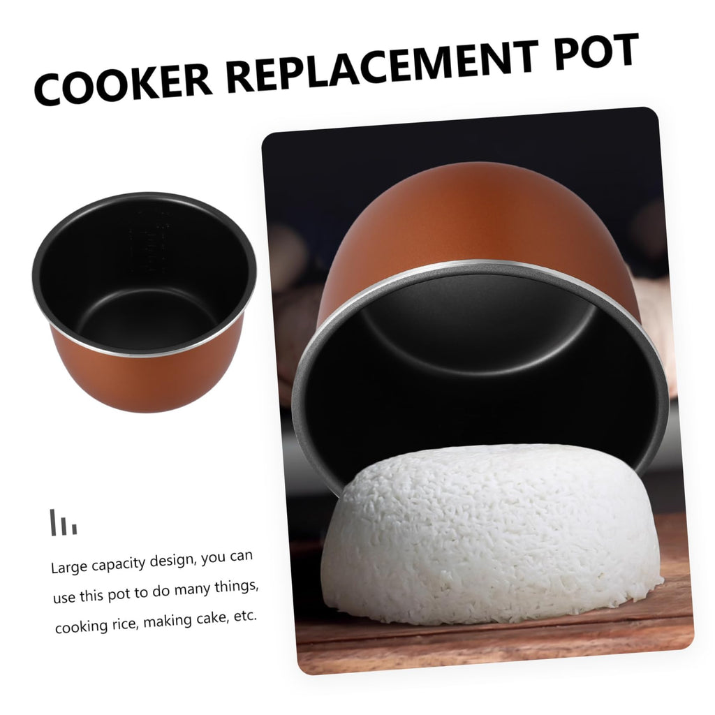 Non Stick Electric Cooker Inner Pot Aluminum Alloy Brown R190045