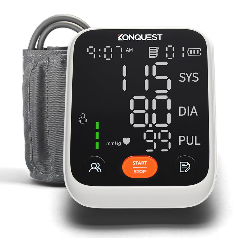 Upper Arm Blood Pressure Monitor with Adjustable Cuff V631