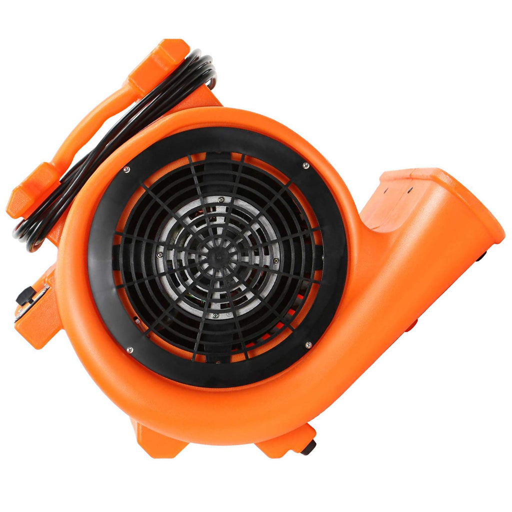 6pk 3 Speed 1 HP Orange Stackable Air Mover Floor Fan C770