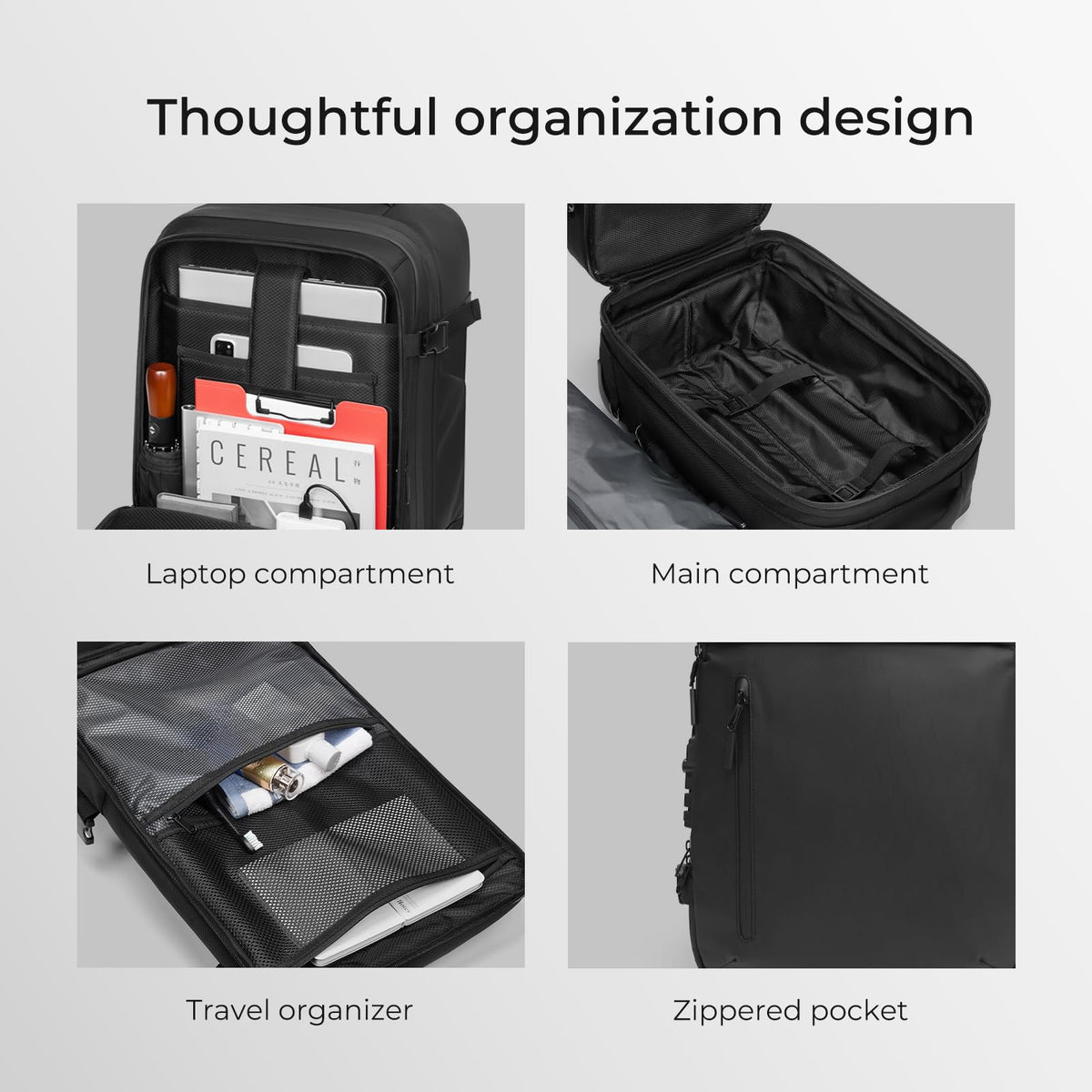 Rolling Backpack Travel with Lock USB C Port V492868
