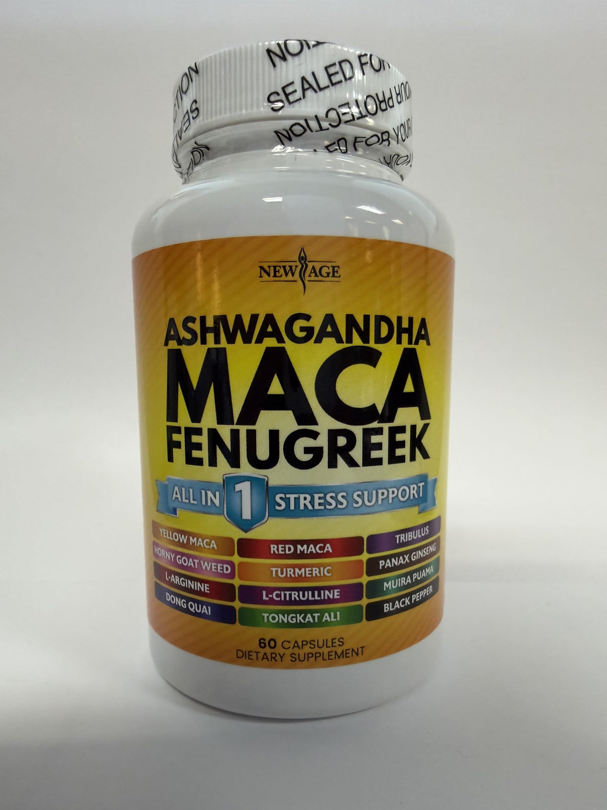 Ashwagandha Maca Root Fenugreek Tongkat Ali Ginseng 120 Count Supplement E720087