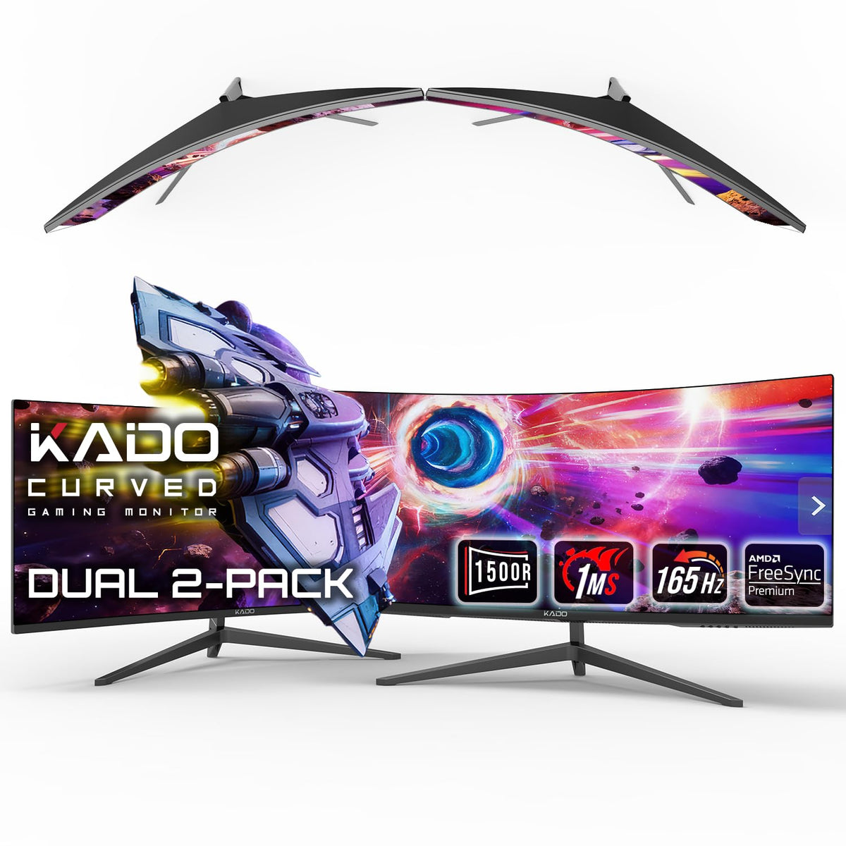 2-Pack 34" Curved 165Hz Ultrawide Computer Monitor H946483