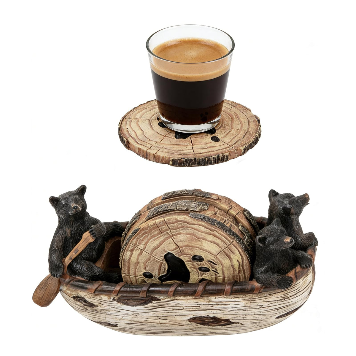 Wooden Drink Coasters Set of 6 Y6729