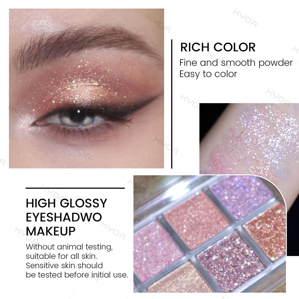 10 Colors Glitter Eyeshadow Palette U290
