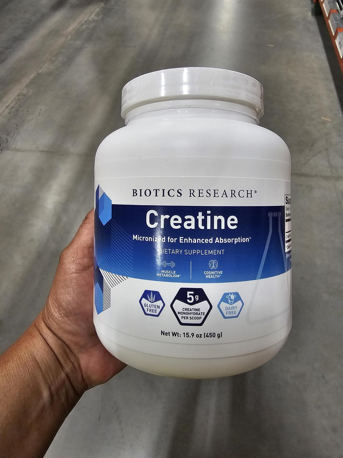 Creatine Monohydrate 5g Micronized Powder 15.9oz N4214