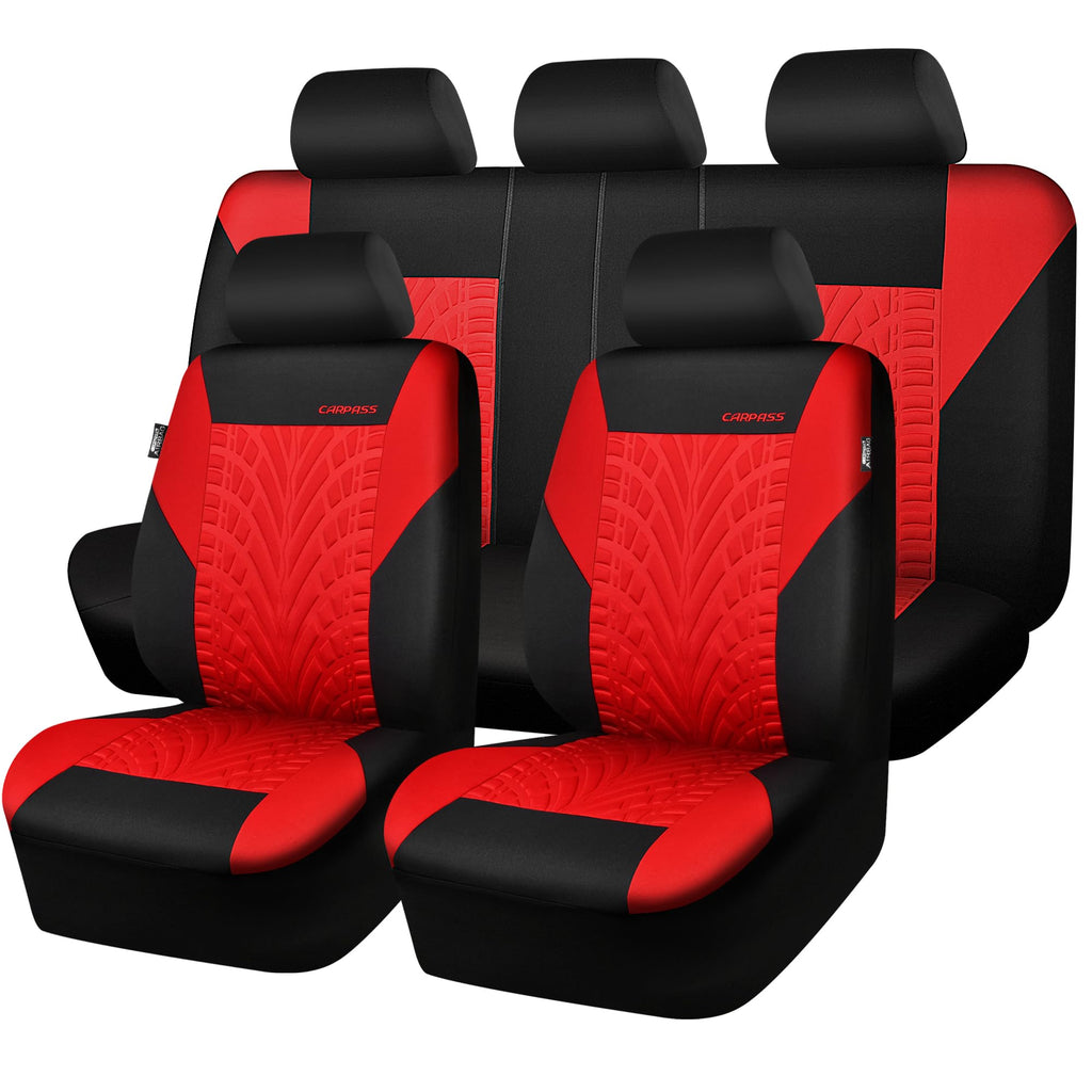 Car Seat Covers Full Sets Black Red H78742