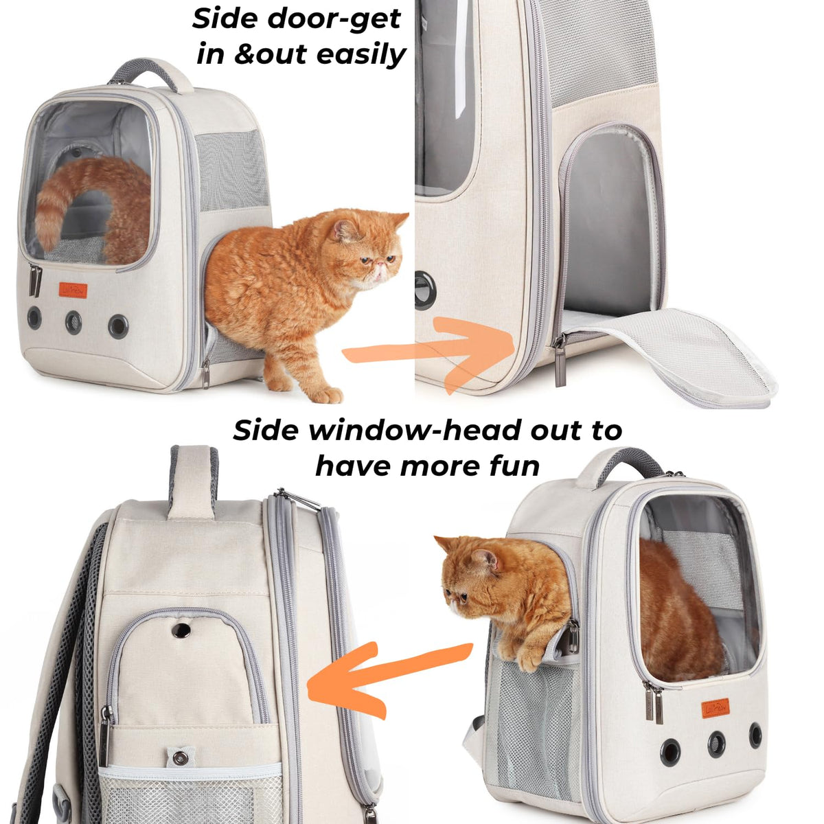 Pet Carrier Backpack, Airline-Approved (Beige) L69947