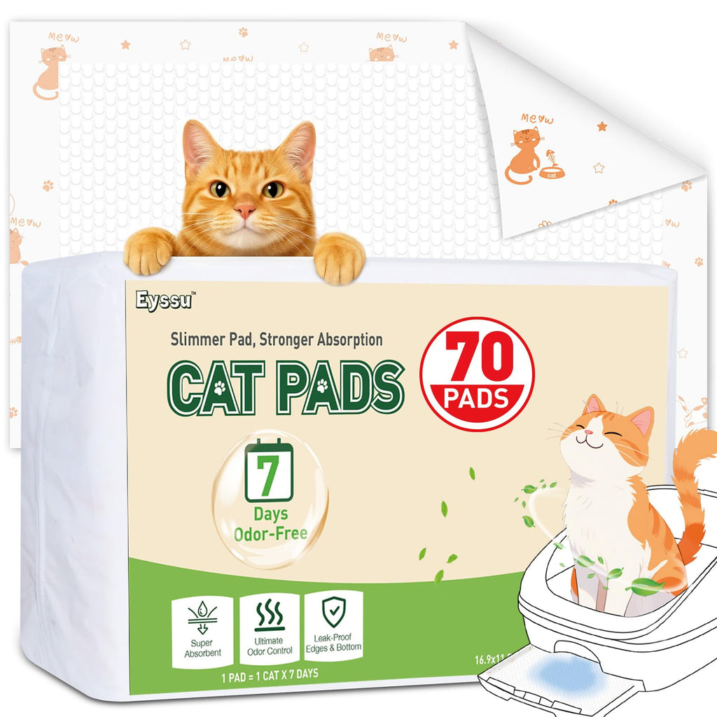 Super Absorbent Unscented Cat Litter Pads 70ct I4668