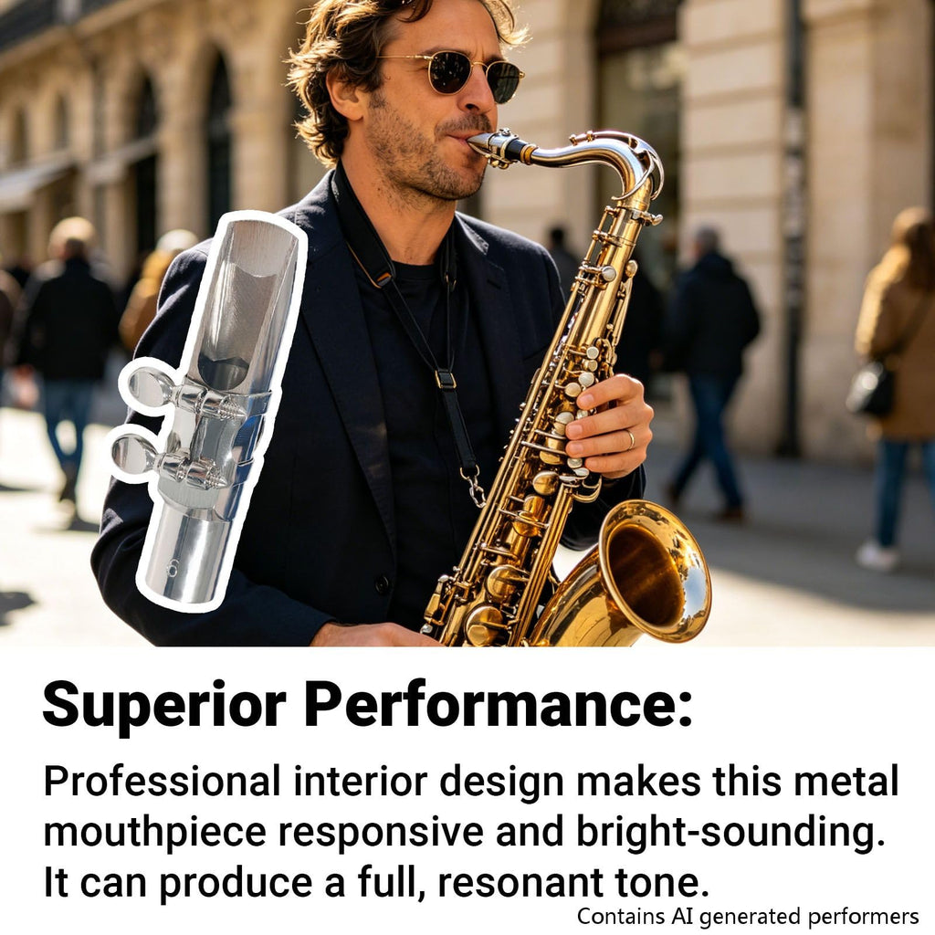 Silver Plated Alto Saxophone Mouthpiece L2920