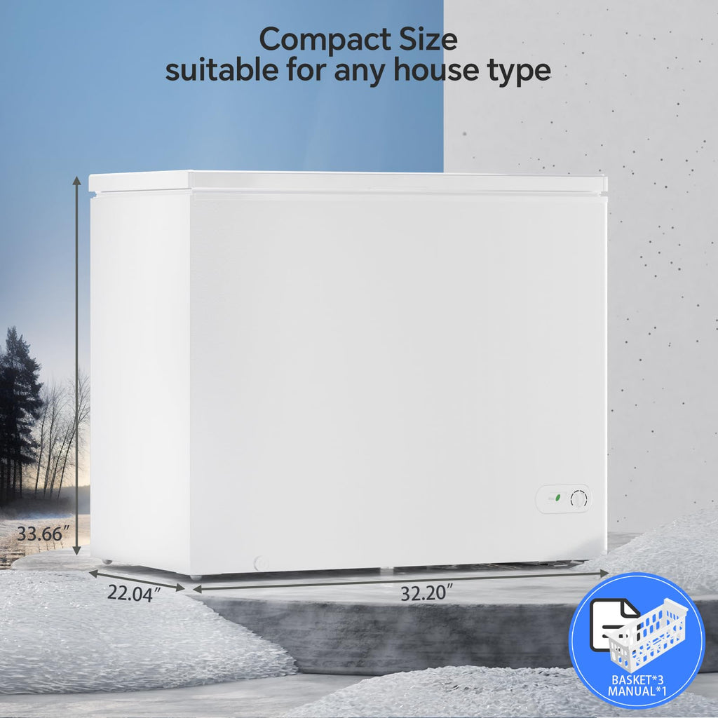 7.0 Cubic Feet White Chest Freezer J28222