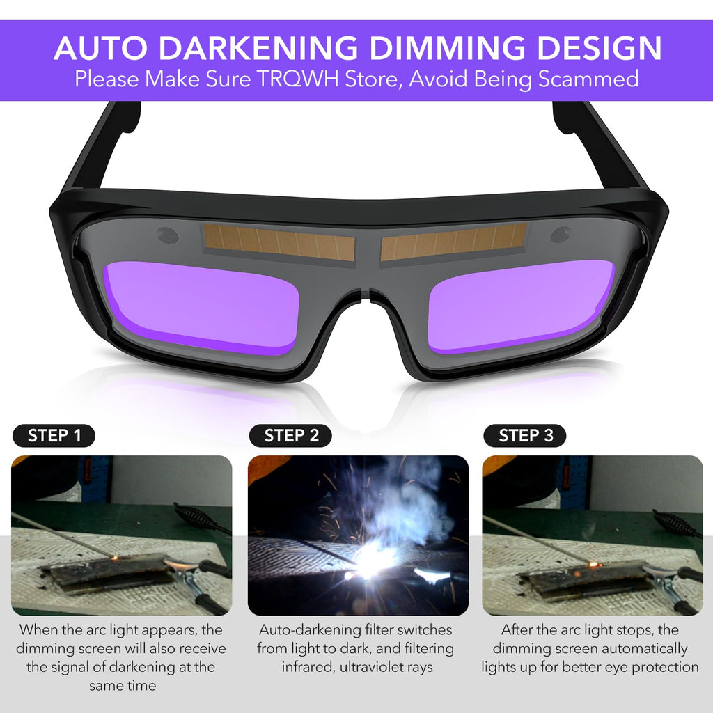 Auto Darkening Welding Glasses X83666