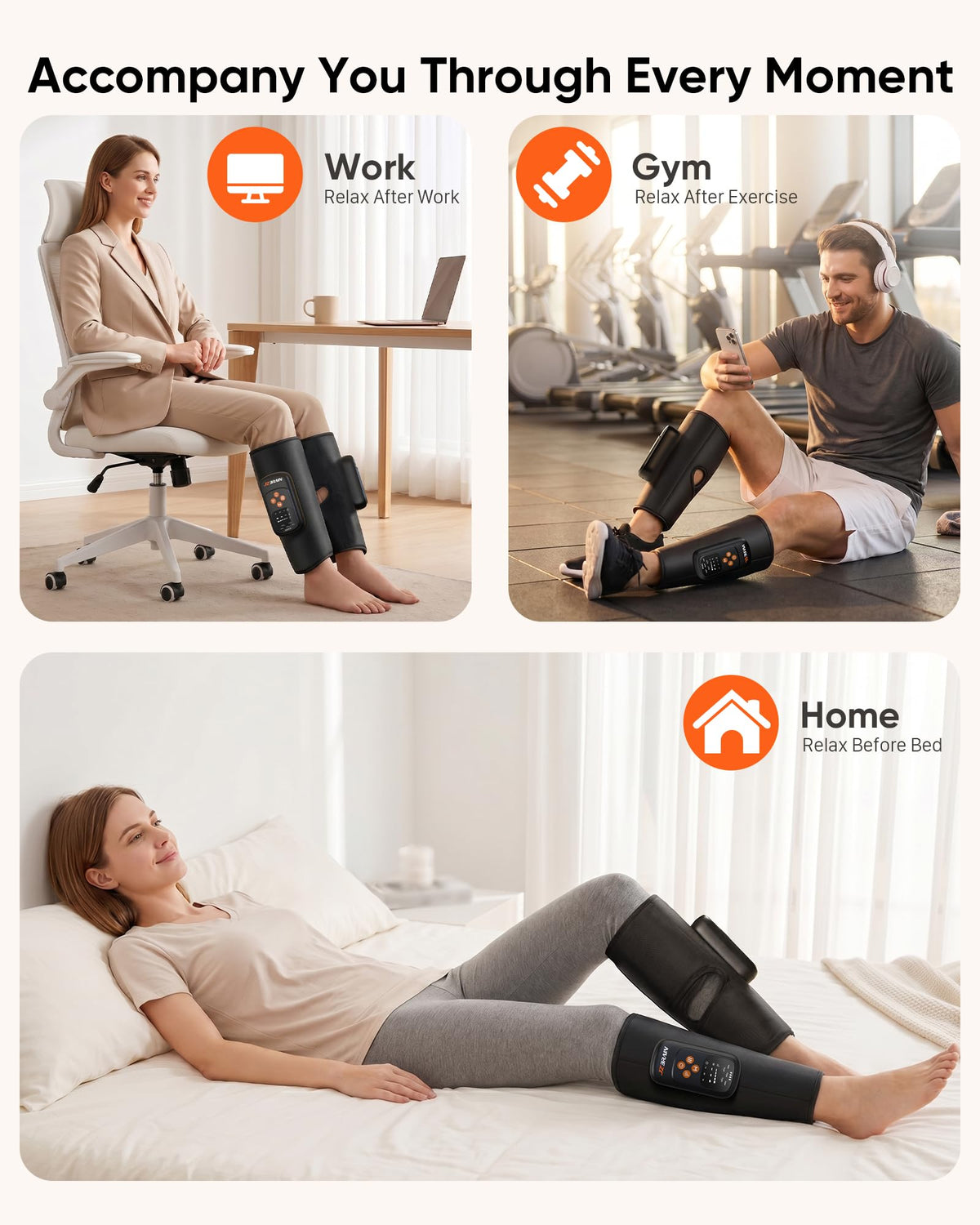Cordless Air Compression Calf Massager B6764