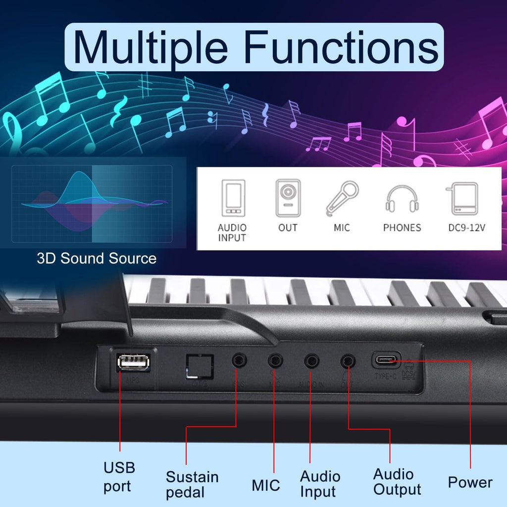 88 Keys Electric Digital Piano with Semi Weighted Key W21655