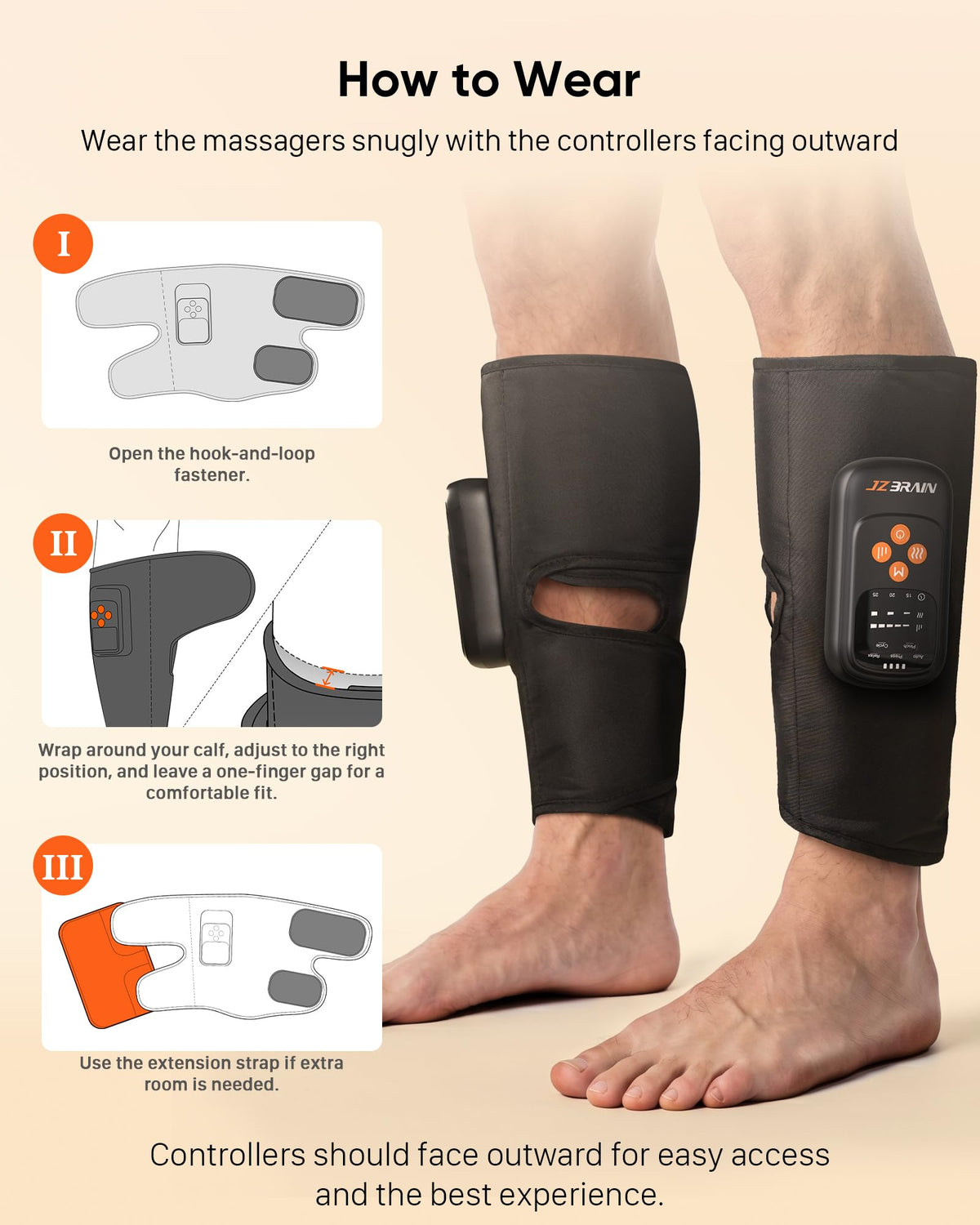 Cordless Air Compression Calf Massager B6764