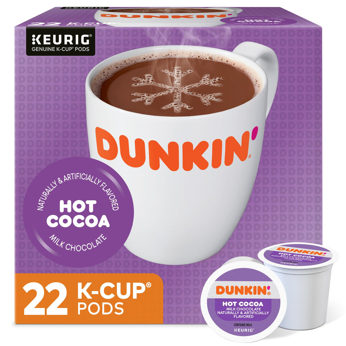 Milk Chocolate Hot Cocoa 22 Keurig Pods I310203