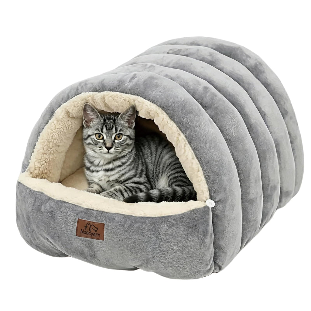 Covered Cat Bed Cave Grey U87569