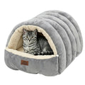 Covered Cat Bed Cave Grey U87569