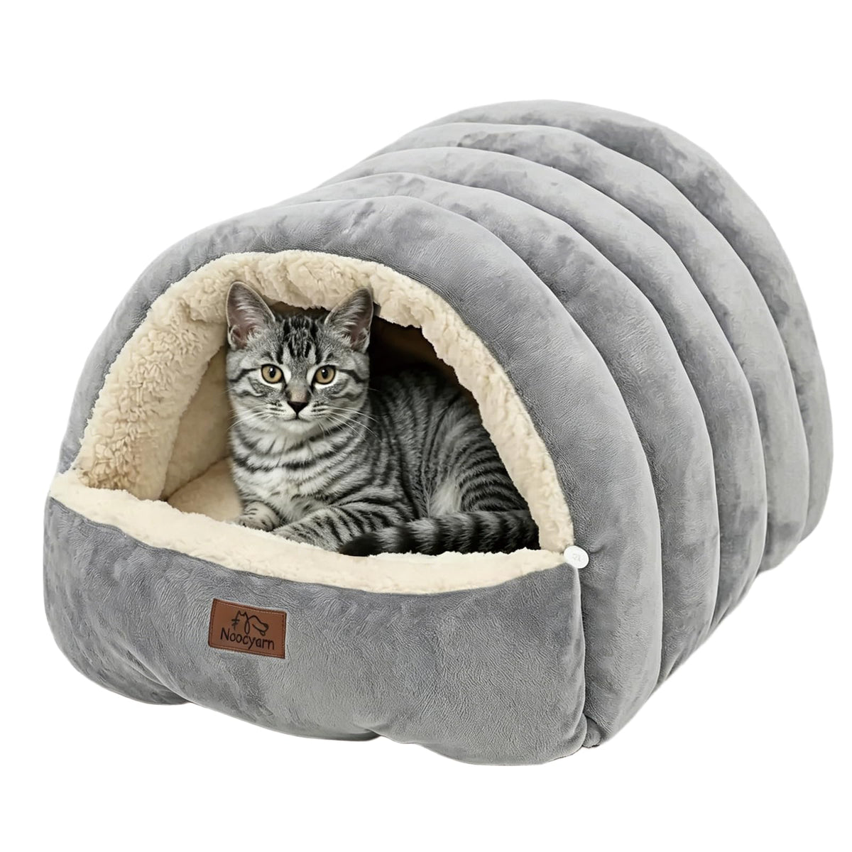 Covered Cat Bed Cave Grey U87569